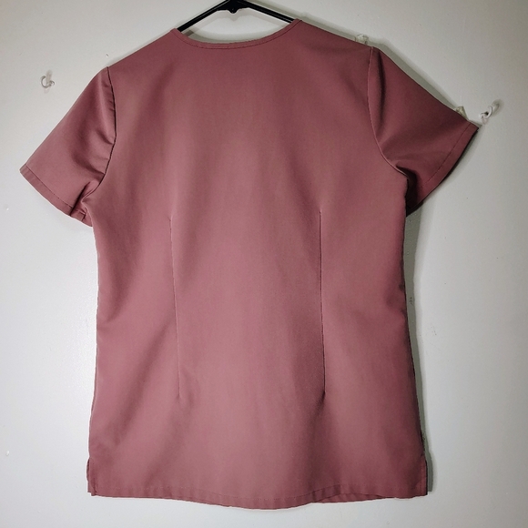 Figs scrub Casma top professional medical, mauve pink,3 pockets, XS. - Picture 6 of 14